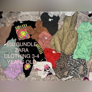 ZARA BUNDLE 3-4 YEARS OLD